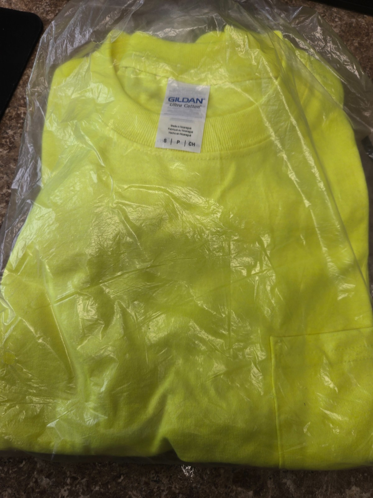 Gildan Workwear Safety Yellow Shirts - Size Small / ** Lot of Two ** gallery