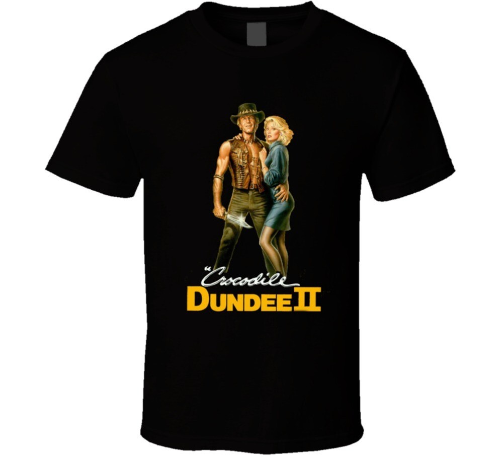 Crocodile Dundee 2 Retro 80’s Action Movie T Shirt