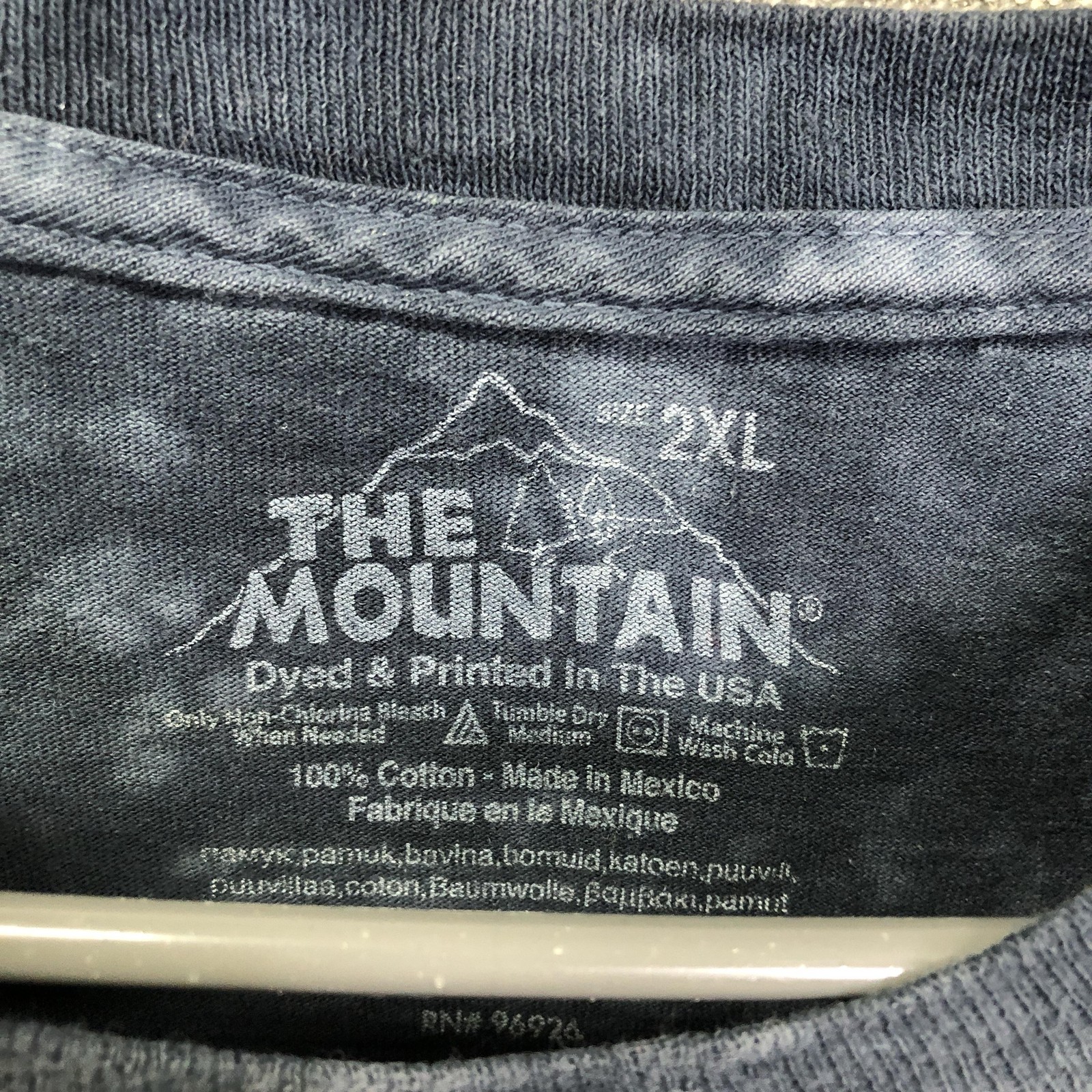 The Mountain Shirt Mens 2XL Black Wolves Moon Tie Dye Long Sleeve Graphic gallery