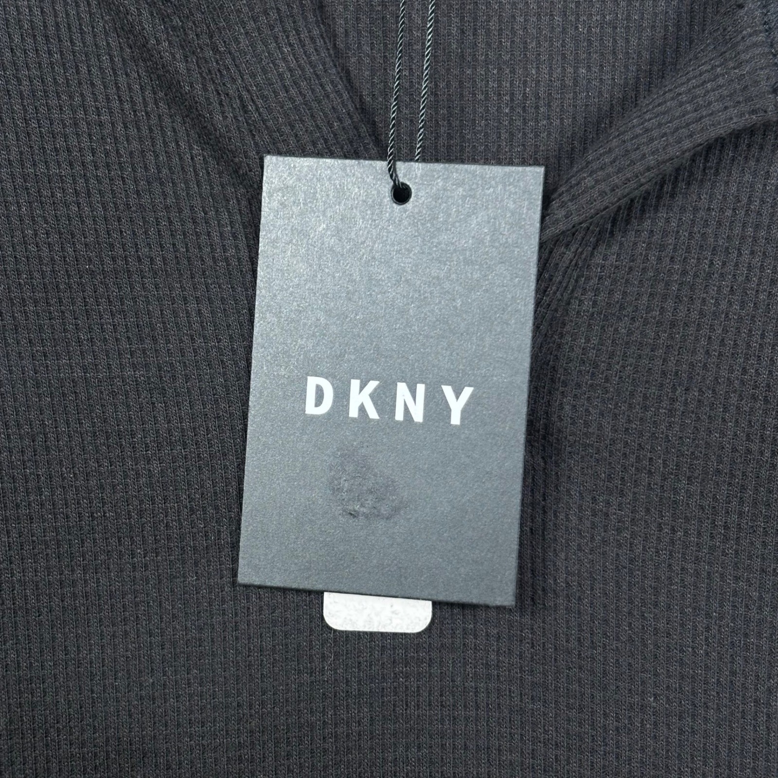 DKNY Men Black Long Sleeve Ribbed Soft Henley Shirt Size Small NWT MSRP $59.50 gallery