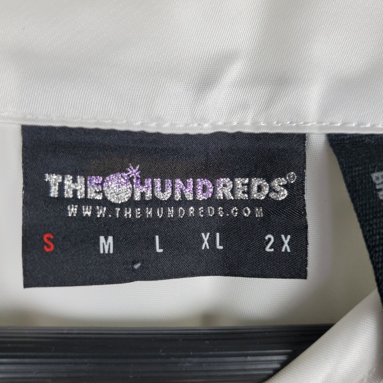 The Hundreds Drawing Lines Los Angeles White Satin Jock Baseball Jersey Sz S gallery