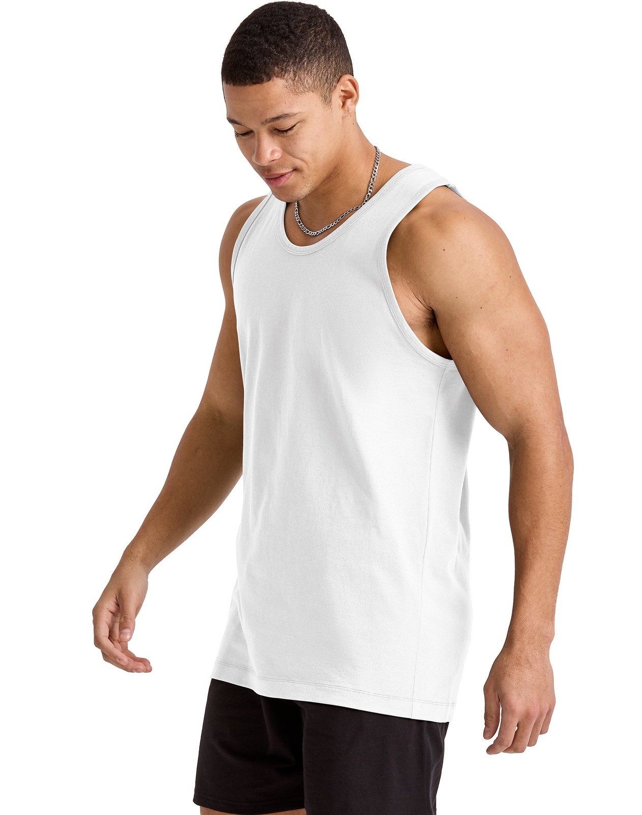 Hanes Essentials Men's Cotton Tank Top, 3-Pack gallery