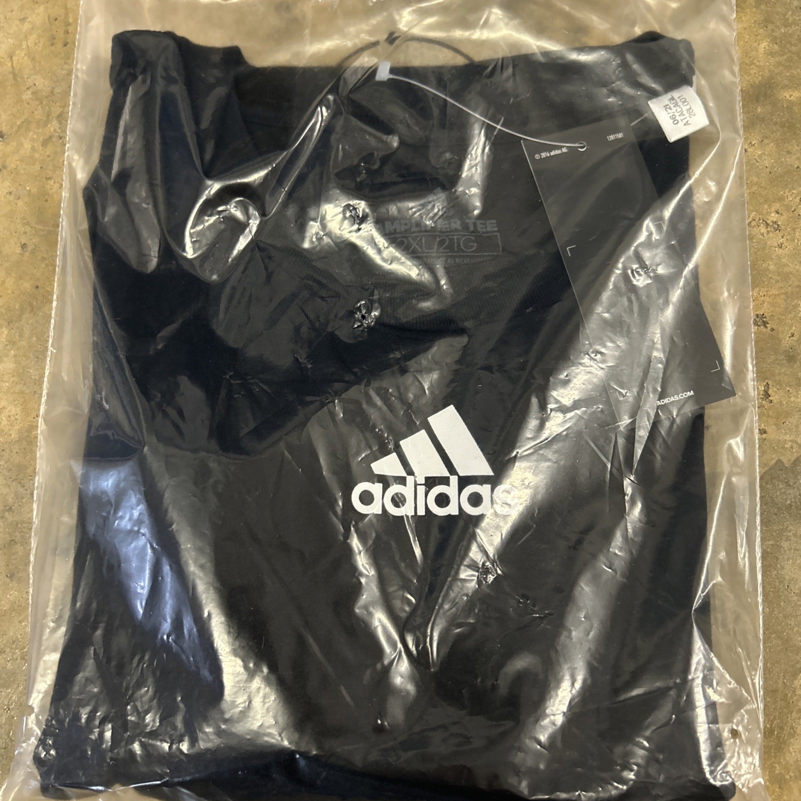 adidas Amplifier Cotton Tee Short Sleeve Black EK0174 Men’s Size 2XL - NWT gallery