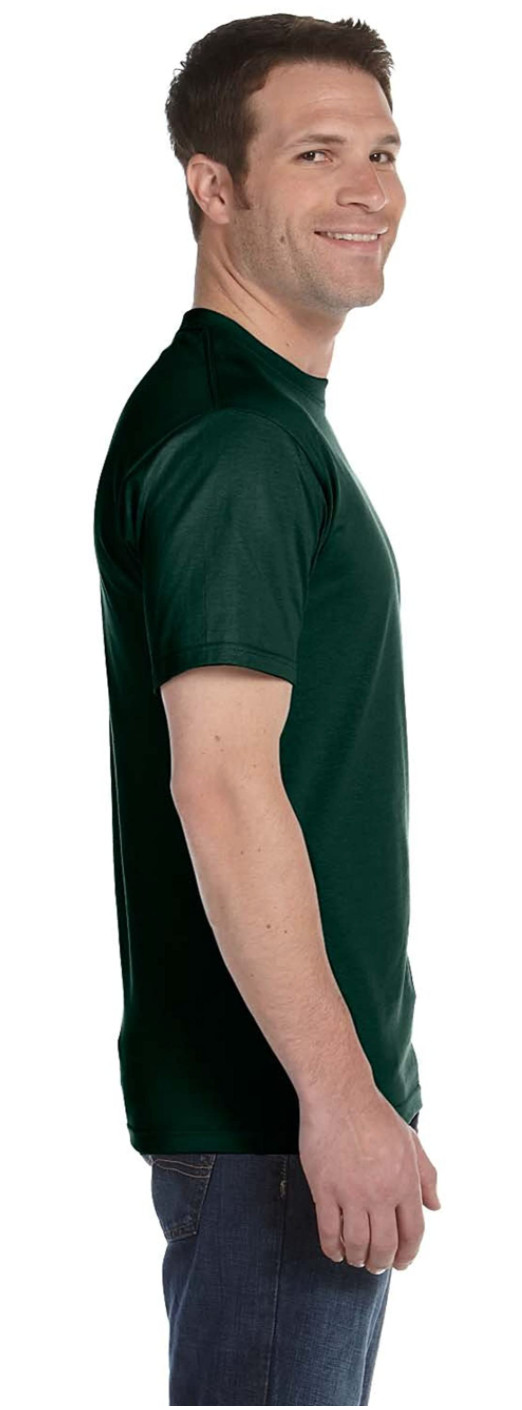 HANES Men's Beefy Heavyweight Short Sleeve T-Shirt/Tee O5180 Sz 3XL Forest Green gallery