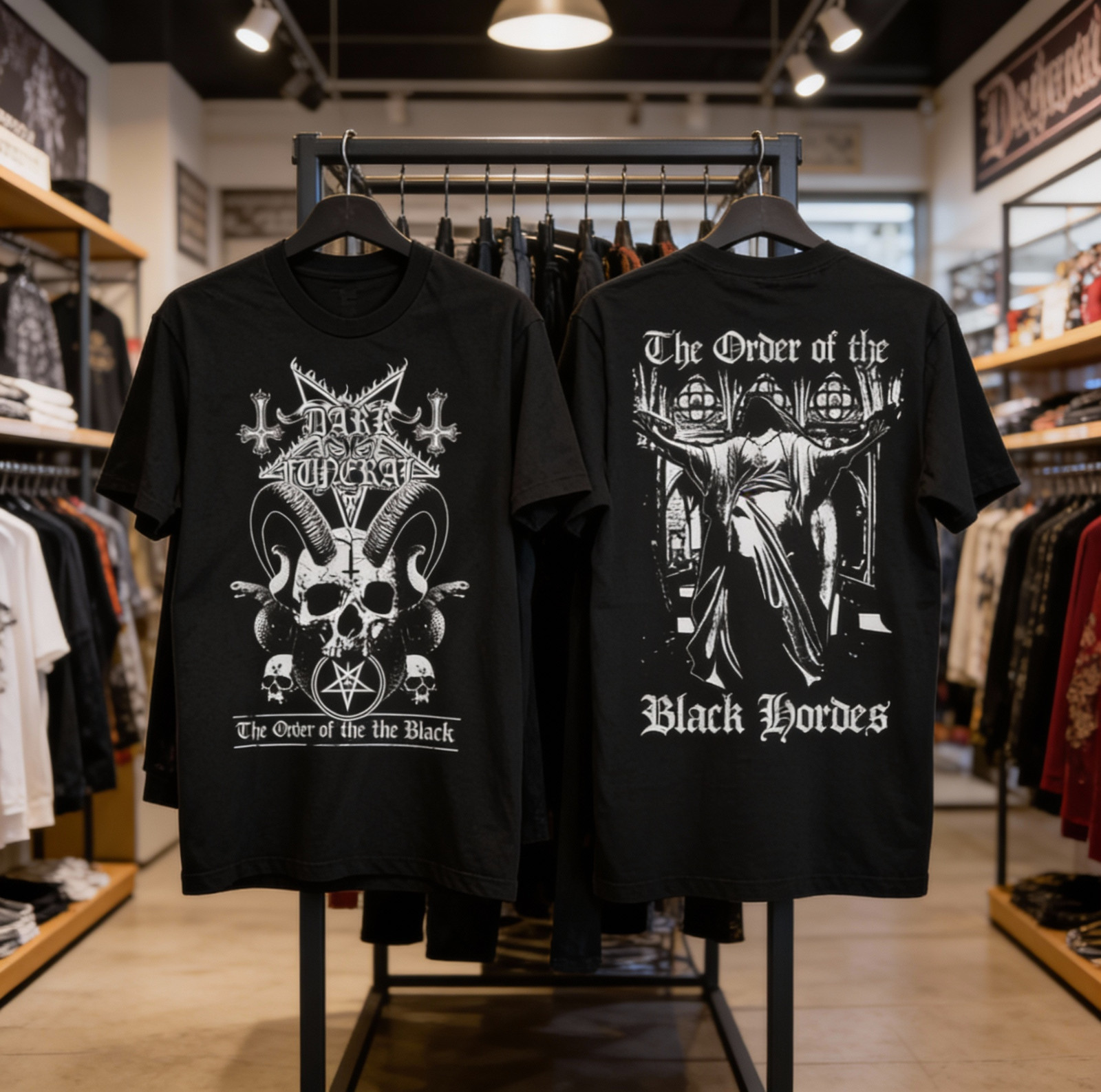2 Sides Dark Funeral Black Cotton All size S-5XL Shirt