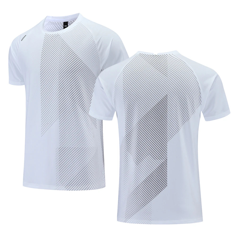 Quick Drying Men's Running T-shirt Fitness Sports T Shirt Gym Training Tees Brea gallery