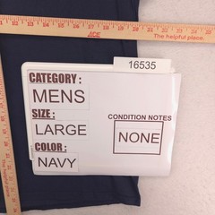 Magellan Outdoors Short Sleeve Crew Neck T-Shirt Mens Size Large L Navy