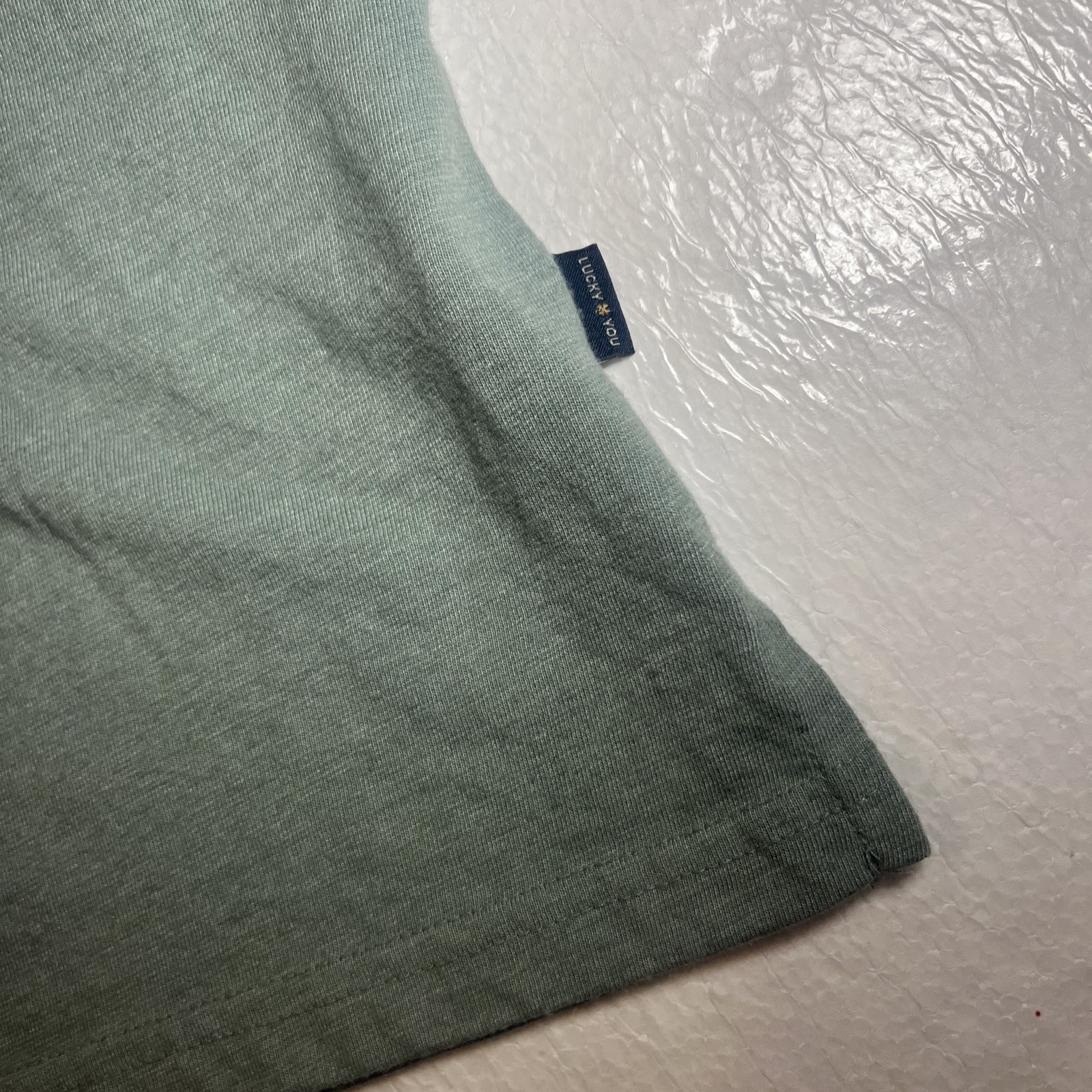 Lucky Brand Blank Shirt Green Mens Large gallery