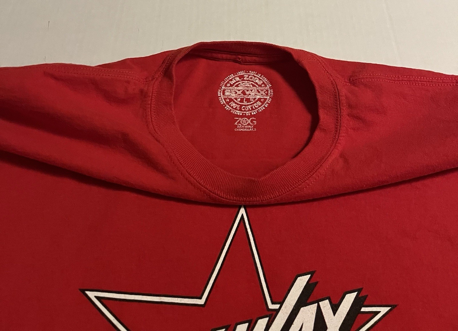 Mr Zogs Sex Wax Surf Board Wax Long Sleeve Red T-Shirt LARGE Beach Summer Ocean gallery