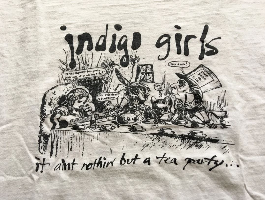 1990s INDIGO GIRLS It Ain't Nothin' But A Tea Party T-shirt All Size gallery