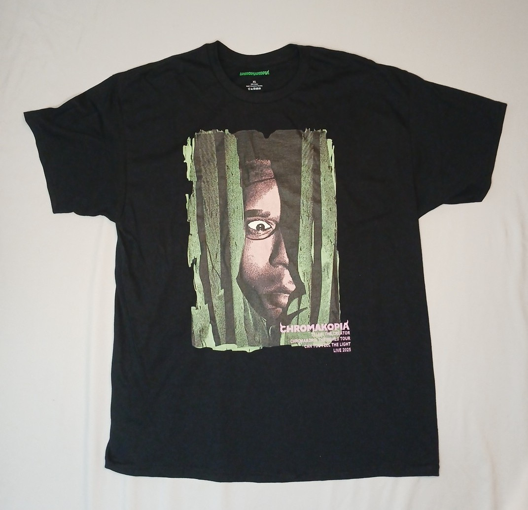 Tyler The Creator 2025 Chromakopia Official Tour Face Merch T-Shirt Men’s XL