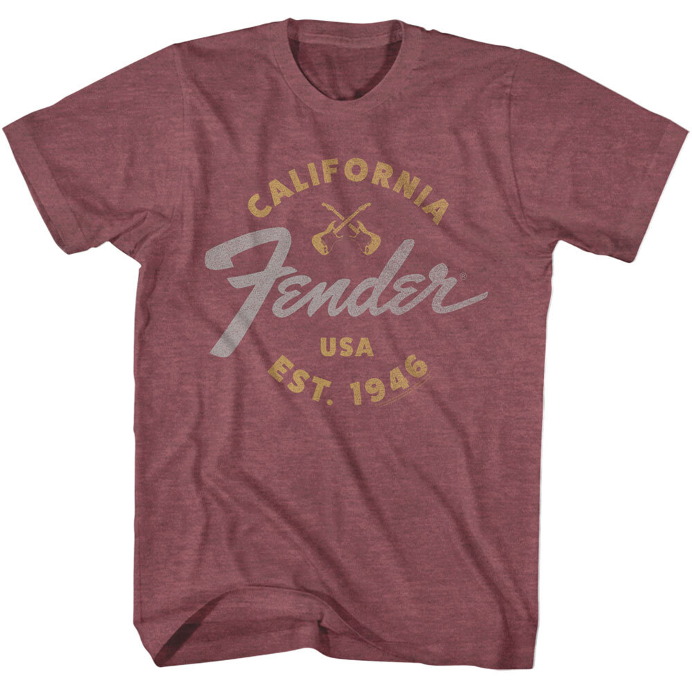 Fender Guitar California USA Est 1946 Men's T Shirt gallery