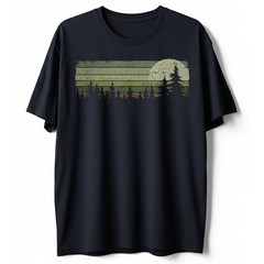 Forest Pine Trees Nature Landscape Outdoor Adventure Hiking T-Shirt S-5XL