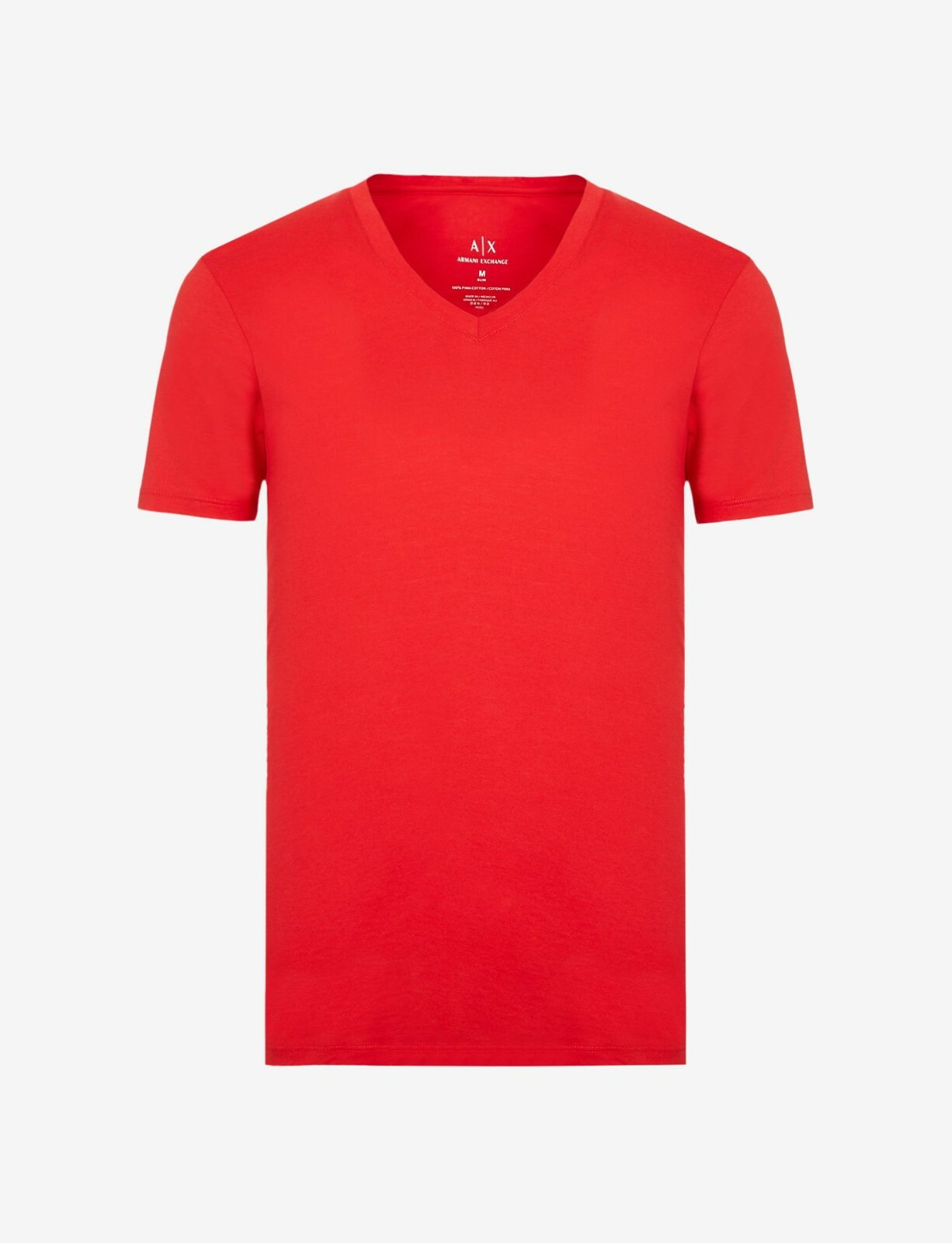 Armani Exchange Men's T-shirt Short-Sleeve V-neck Slim Fit Pima Cotton Tee gallery