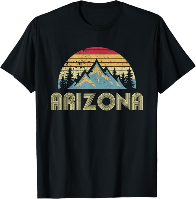 Arizona - Retro Vintage Mountains Nature Hiking Unisex T-Shirt gallery