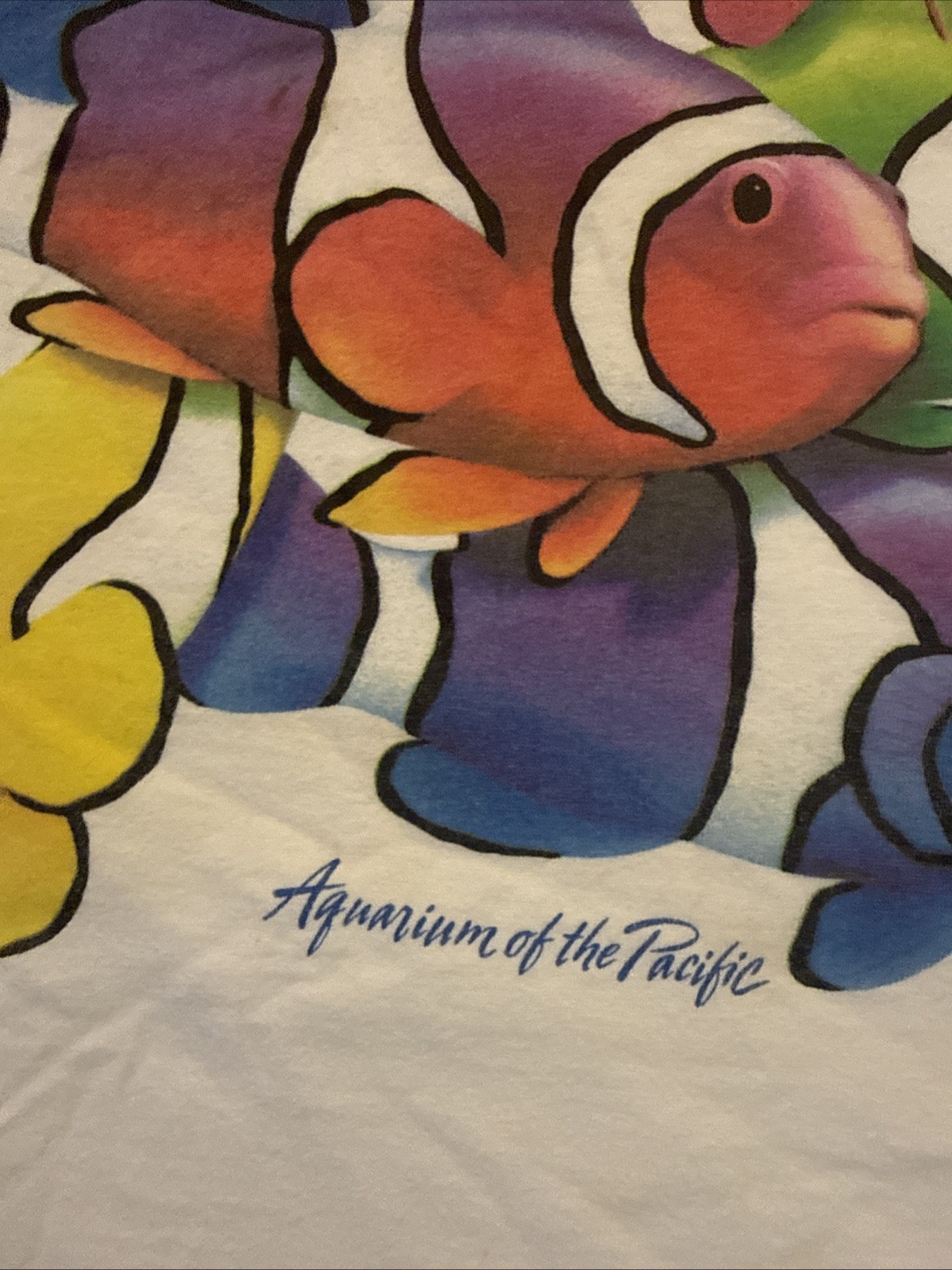 90s Vintage Rainbow Clown Fish Aquarium T-Shirt Men’s XXL Aquatic Ocean Sea gallery