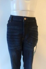 NWT Womens Lee Riders Midrise Bootcut Dark Blue Denim Jeans 24M *