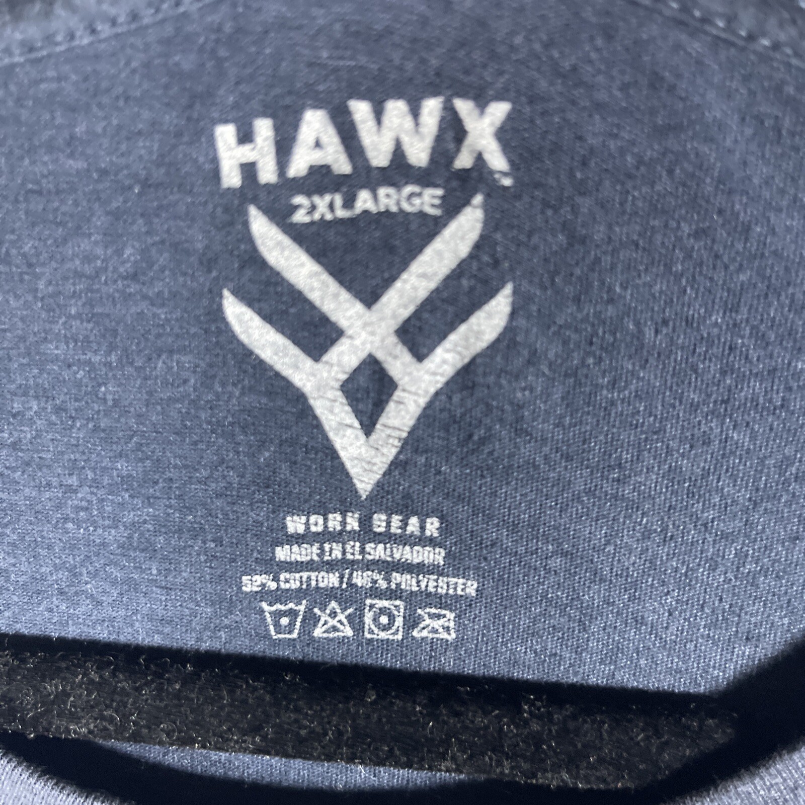 Hawx Men's Blue Short Sleeve Work Gear USA Size 2XL Everyday Casual Cotton Blend gallery