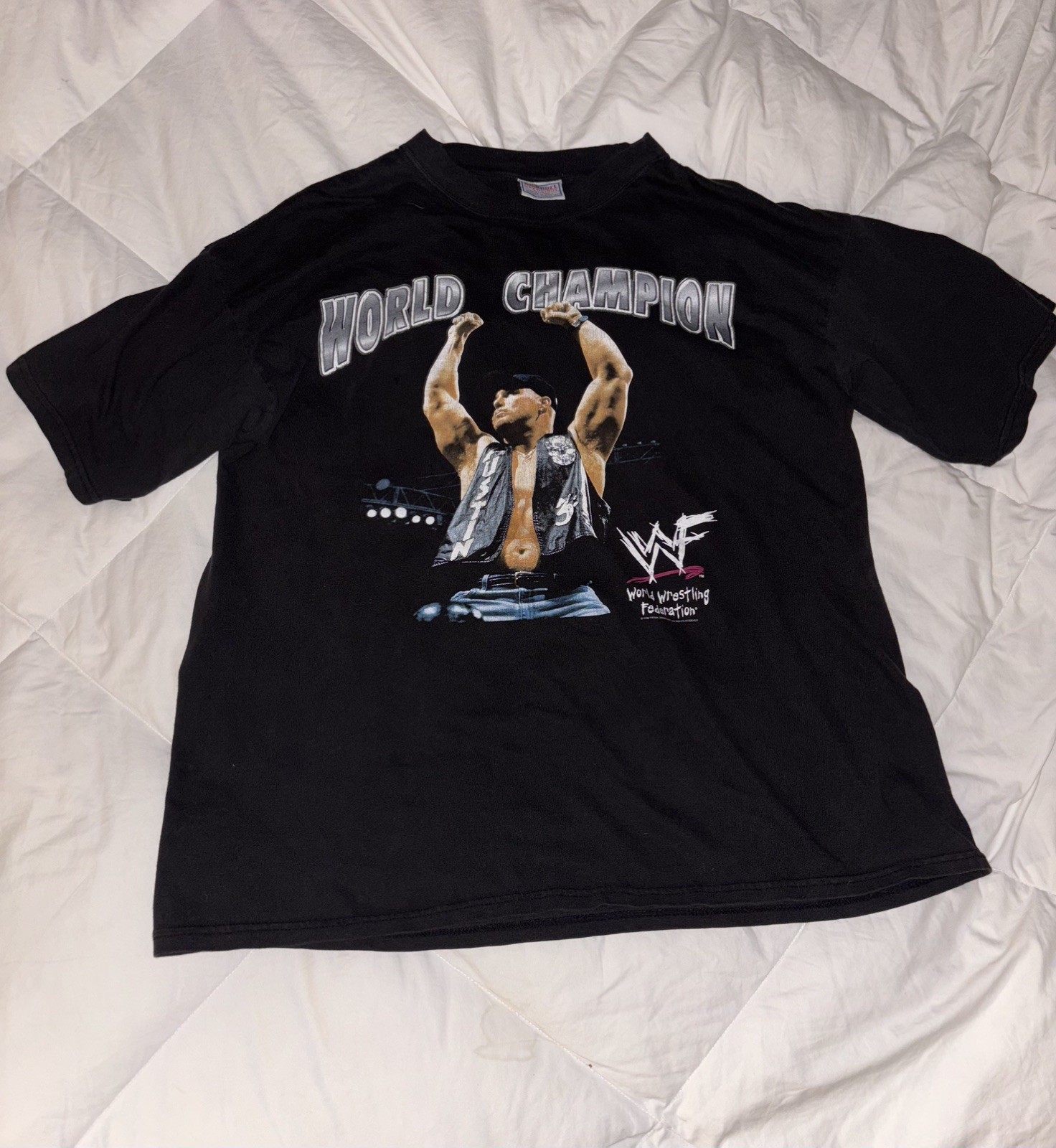 WWF Vintage 90’s Stone Cold Steve Austin World Champion Mens XL T Shirt WWF