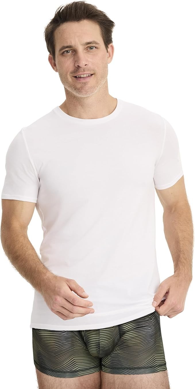 Jockey Men's Undershirt Cotton Stretch Crew Neck Undershirt - 3 Pack L gallery