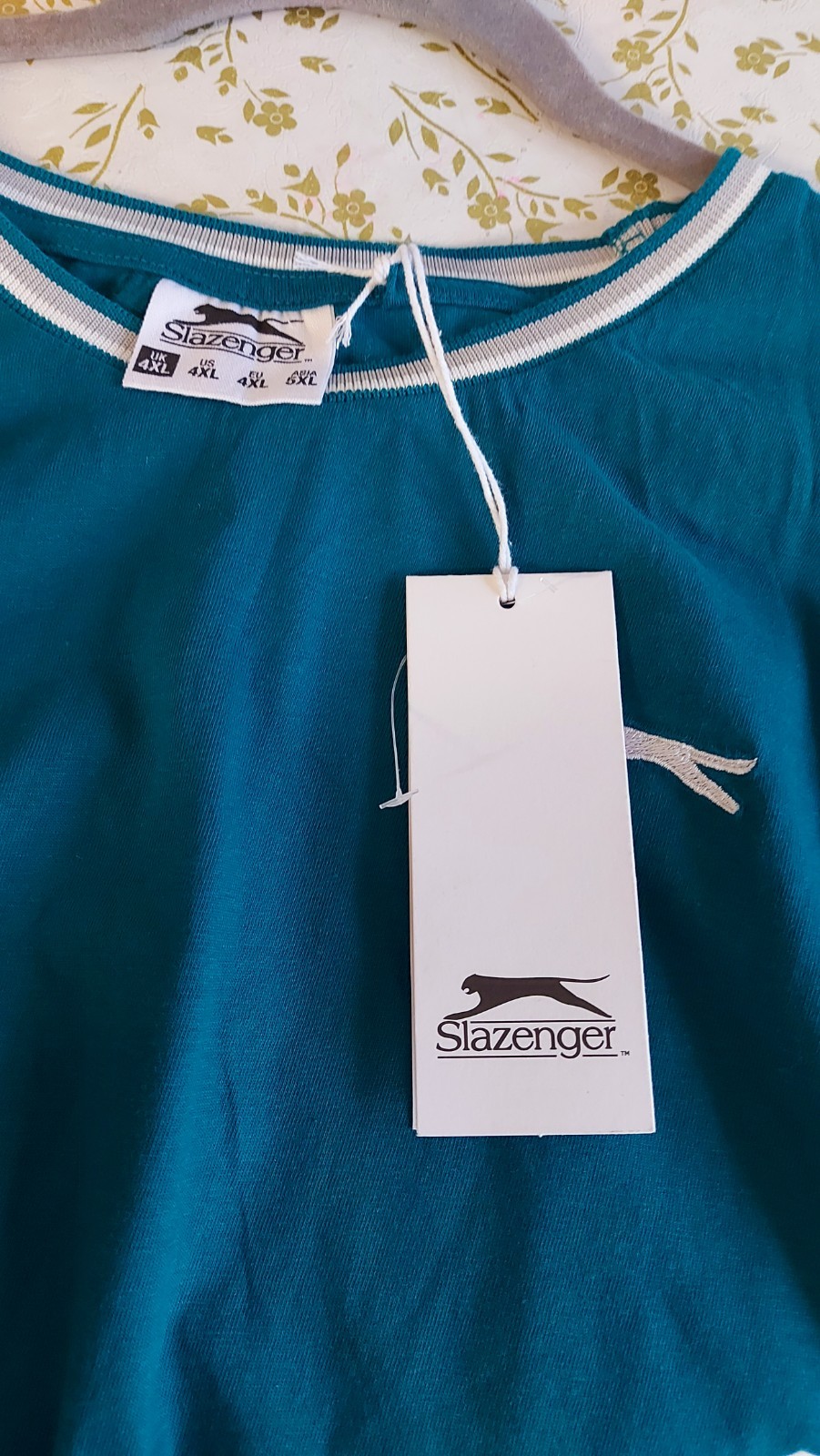 Slazenger Mens TSHIRT Size 4XL Blue Cotton Short Sleeve New With Tags gallery