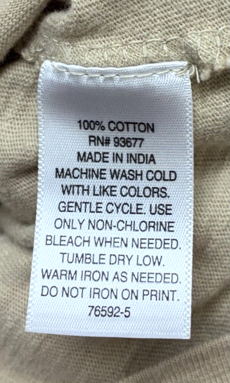 Mutual Weave Men's 3XLT Crew Neck Beige Pocket T-Shirt Short Sleeve Pre-owned gallery