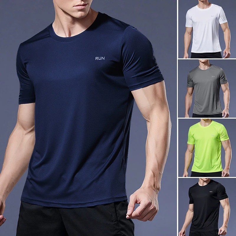 Men’s Quick Dry Sports T-Shirt – Running, Soccer Jersey, Gym Fitness Compression gallery
