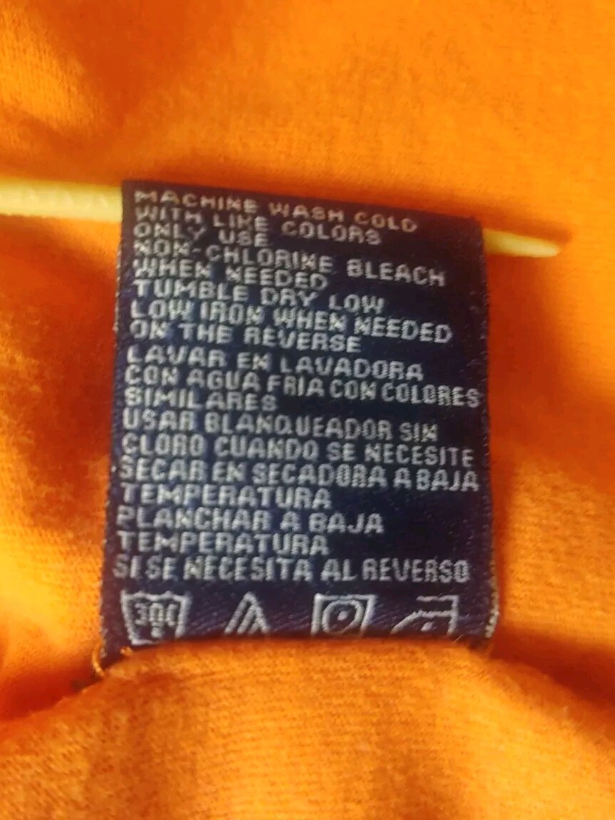 Caribbean Joe Graphic T-Shirt Mens M Washed Orange Crew Neck Cotton Tackle Shop gallery