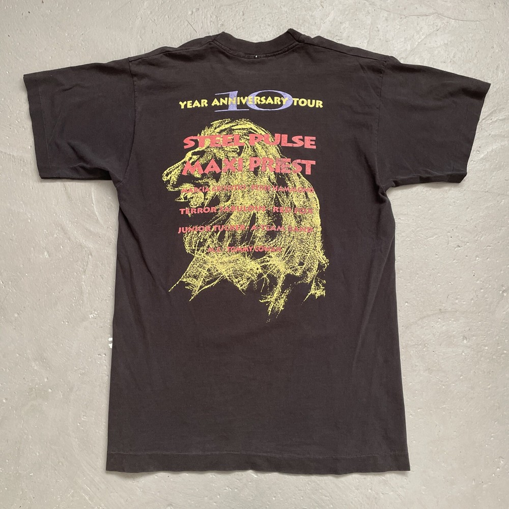 Vintage 1990s Reggae Sunsplash Tour Steel Pulse Maxi Priest Concert T-Shirt L
