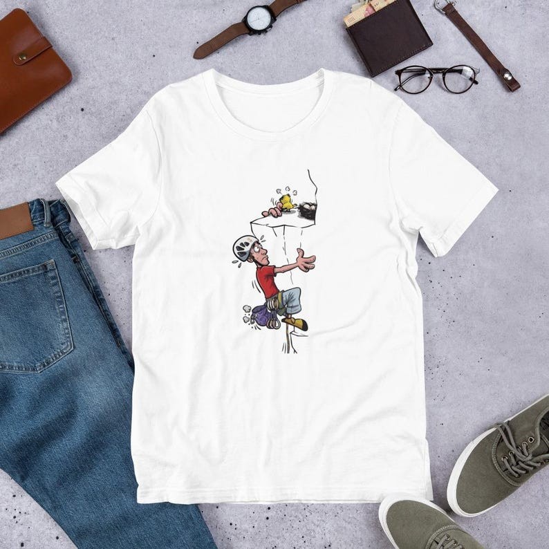 Rock Climbing - Funny, Unisex t-shirt - Fun Rock Climbing / Boulder gallery