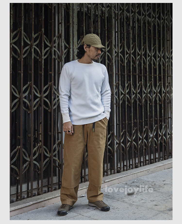 Non Stock Fall Winter Long Sleeve Basic Shirt Waffle Thermal Shirt Heavyweight gallery