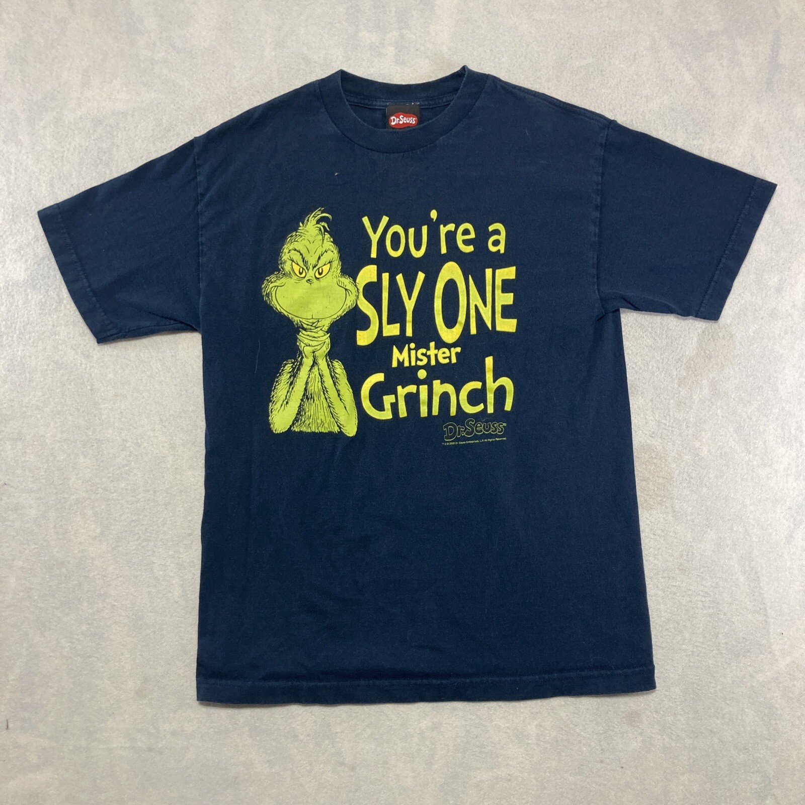 Dr. Seuss T Shirt Mens Medium Black You're A Sly One Mr. Grinch Graphic Cotton gallery