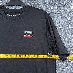 Billabong Rash Guard Mens Large Polyester Spandex Black Performance Tee