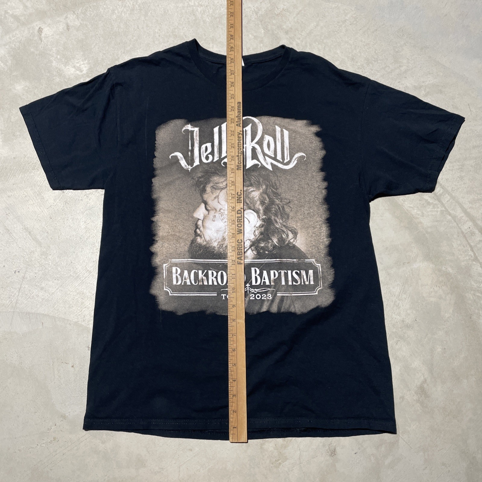 Jelly Roll Backroad Baptism Tour Concert 2023 Shirt SZ L Country Soul Music Art gallery