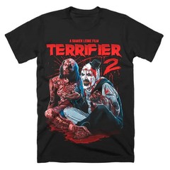 Terrifier 2 T-Shirt No Exit Horror Tee Graphic Print T-Shirt Art The Clown UK