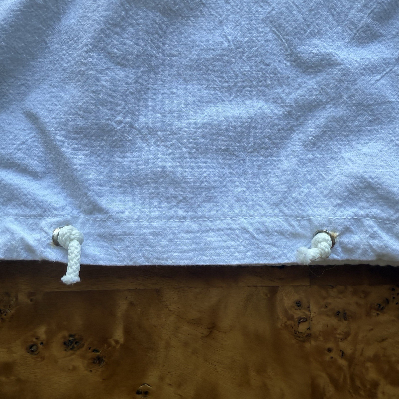 White Shirt Mens XL White Mexican Beach Casual Flour Sack Drawstring Tourist gallery