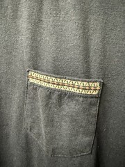 Marine Layer Blue Solid Embroidered Pocket Short Sleeve Crew Neck T-Shirt M