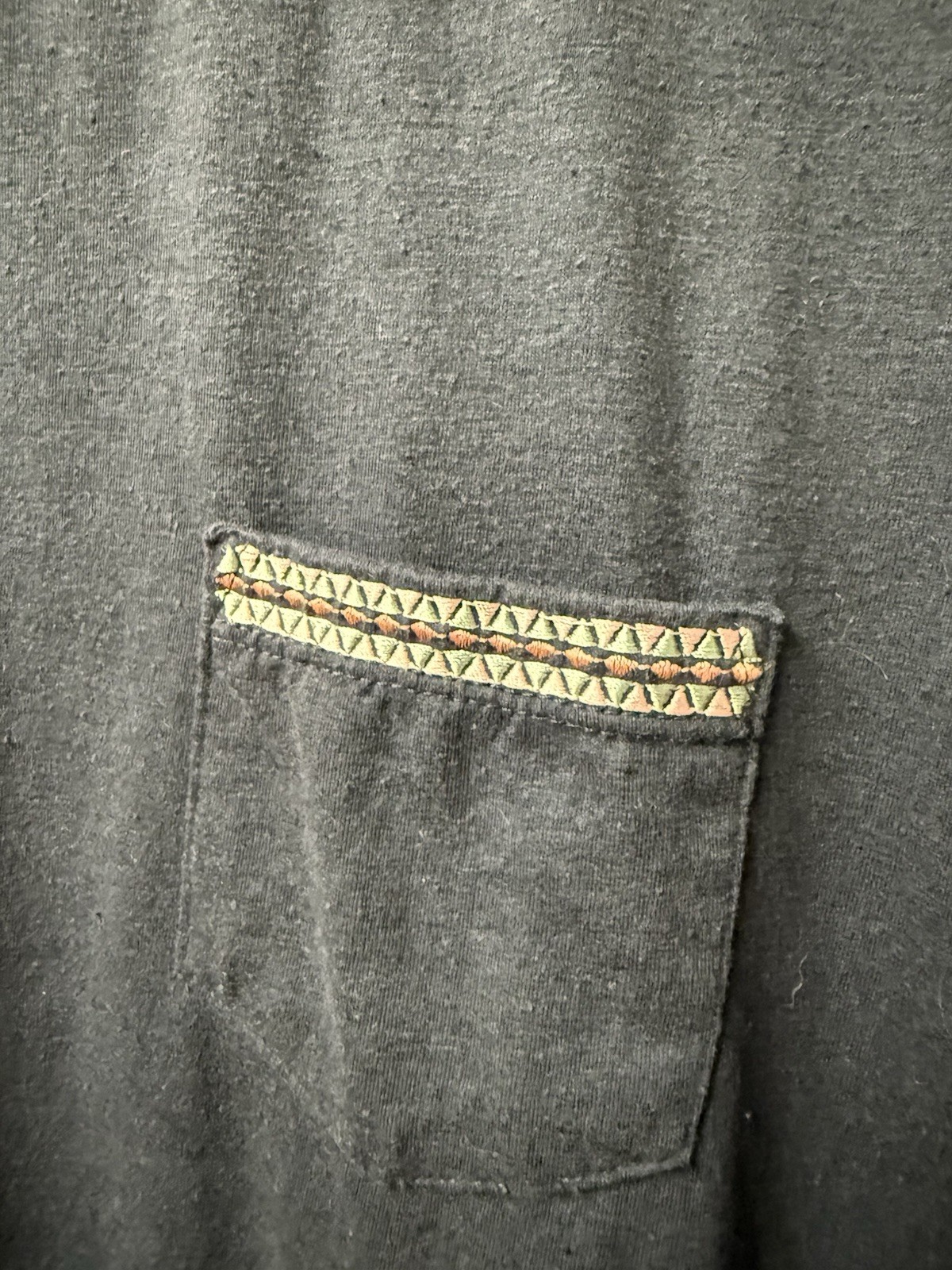 Marine Layer Blue Solid Embroidered Pocket Short Sleeve Crew Neck T-Shirt M gallery