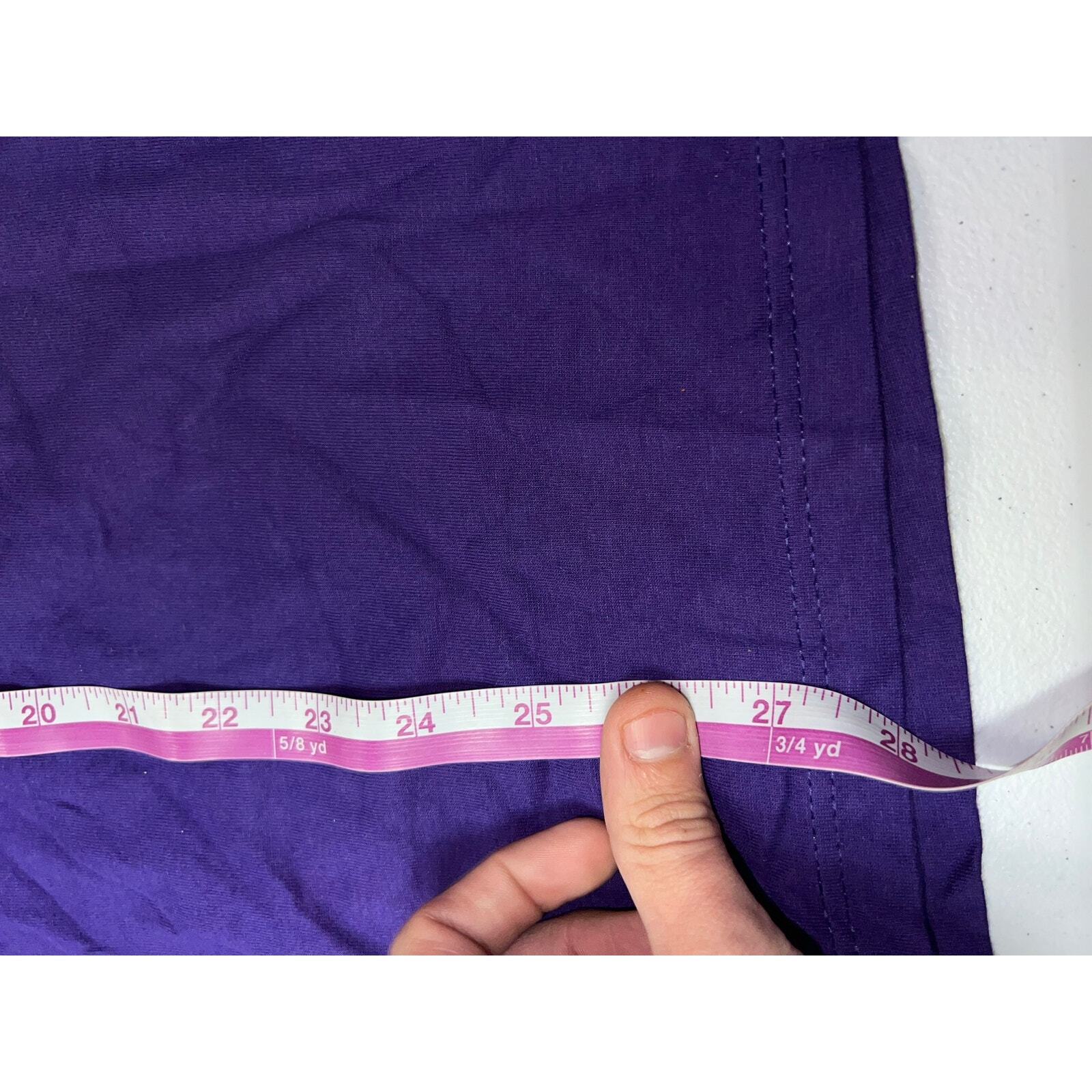 90s Vintage Jerzees 100% Combed Cotton Purple Blank Shirt VTG M gallery