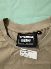 Three Melting Scoops Ice Cream In cone Beige T-shirt M
