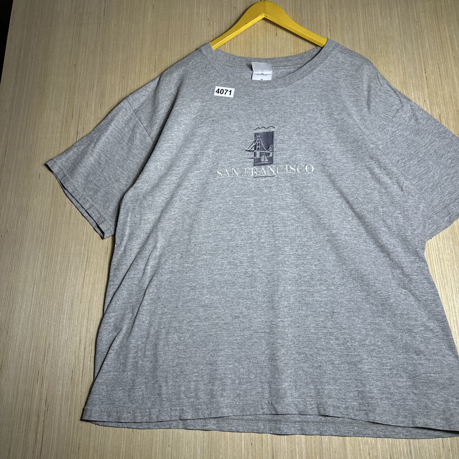 Vintage Y2K San Francisco Gray Graphic T-Shirt XL Heavy Weight Cotton Short Mens gallery