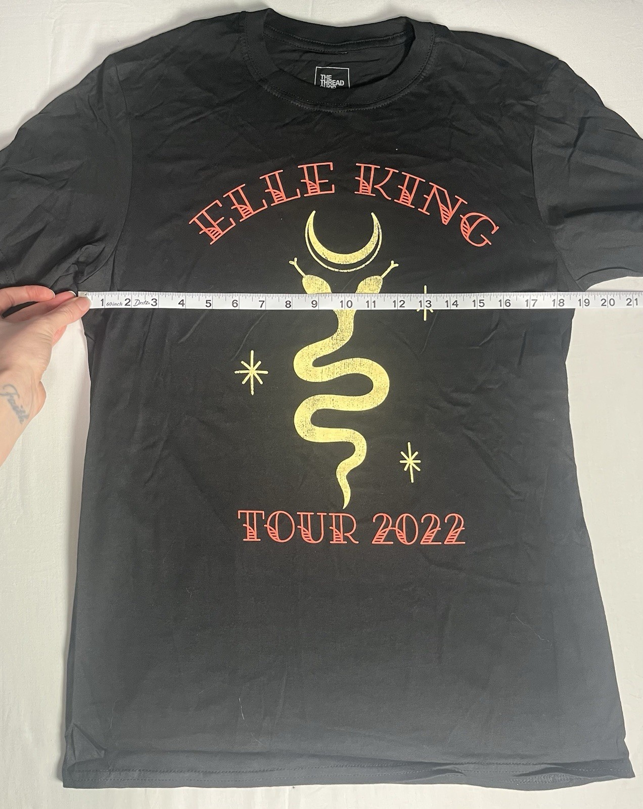 The Thread Shop Black M T-Shirt Elle King Tour Graphic Cotton Short Sleeve gallery
