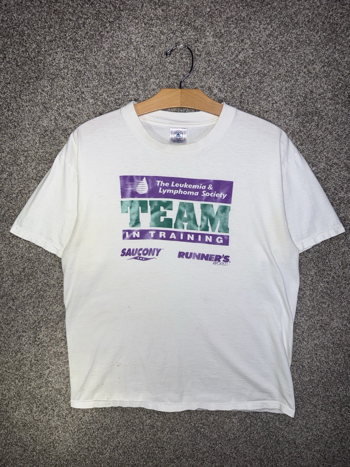 Vintage Saucony T Shirt Size Large 1990’s Running Retro Sports gallery
