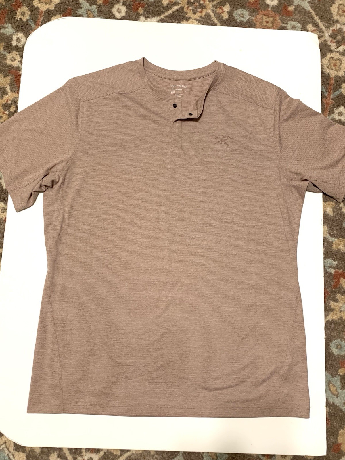 Arc'teryx Kadem Henley Short Sleeve Men's Large Performance Tee Hiking Top Shirt gallery