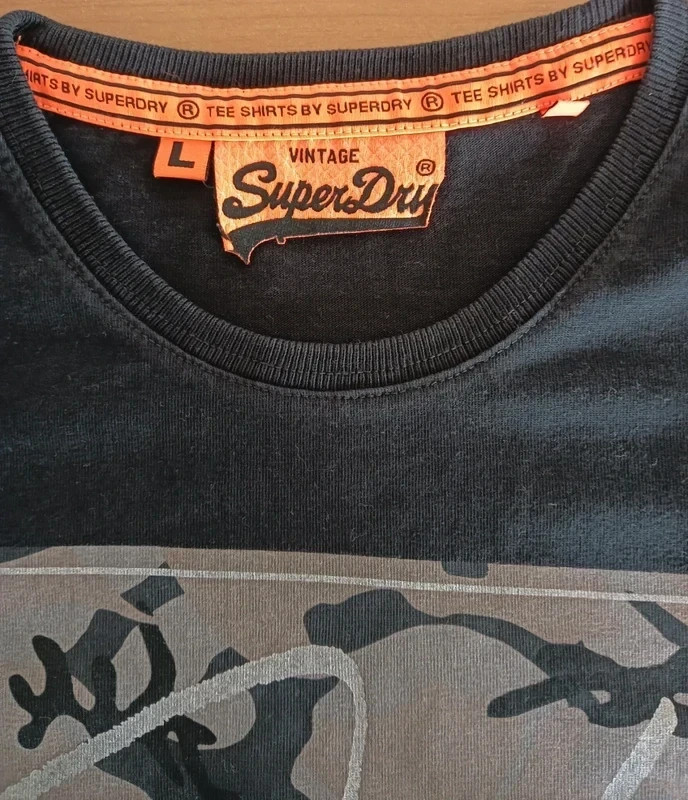 Superdry Black & Grey T-Shirt gallery