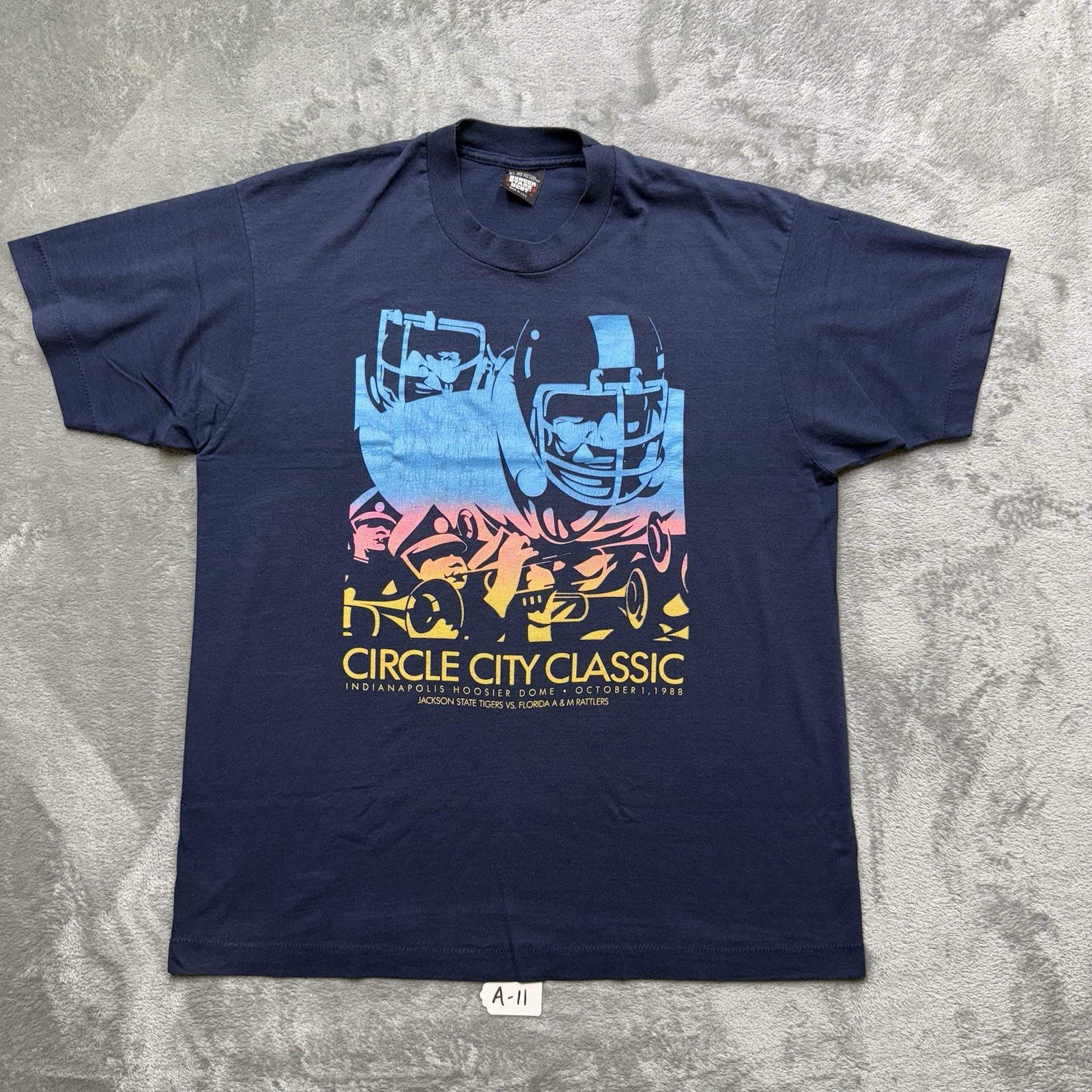 1988 Circle City Classic Indianapolis Hoosier Dome Football Tee Size XL