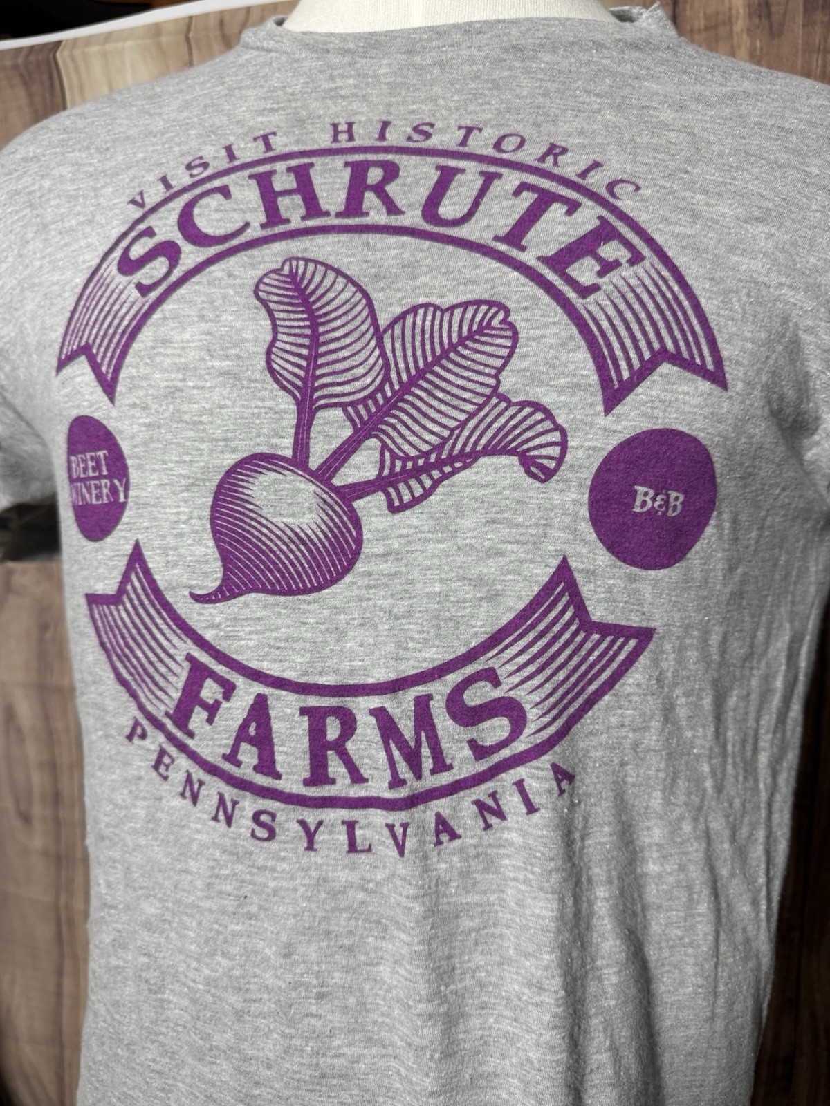 The Office TV Show Historic Schrute Farms Pennsylvania T Shirt Large gallery