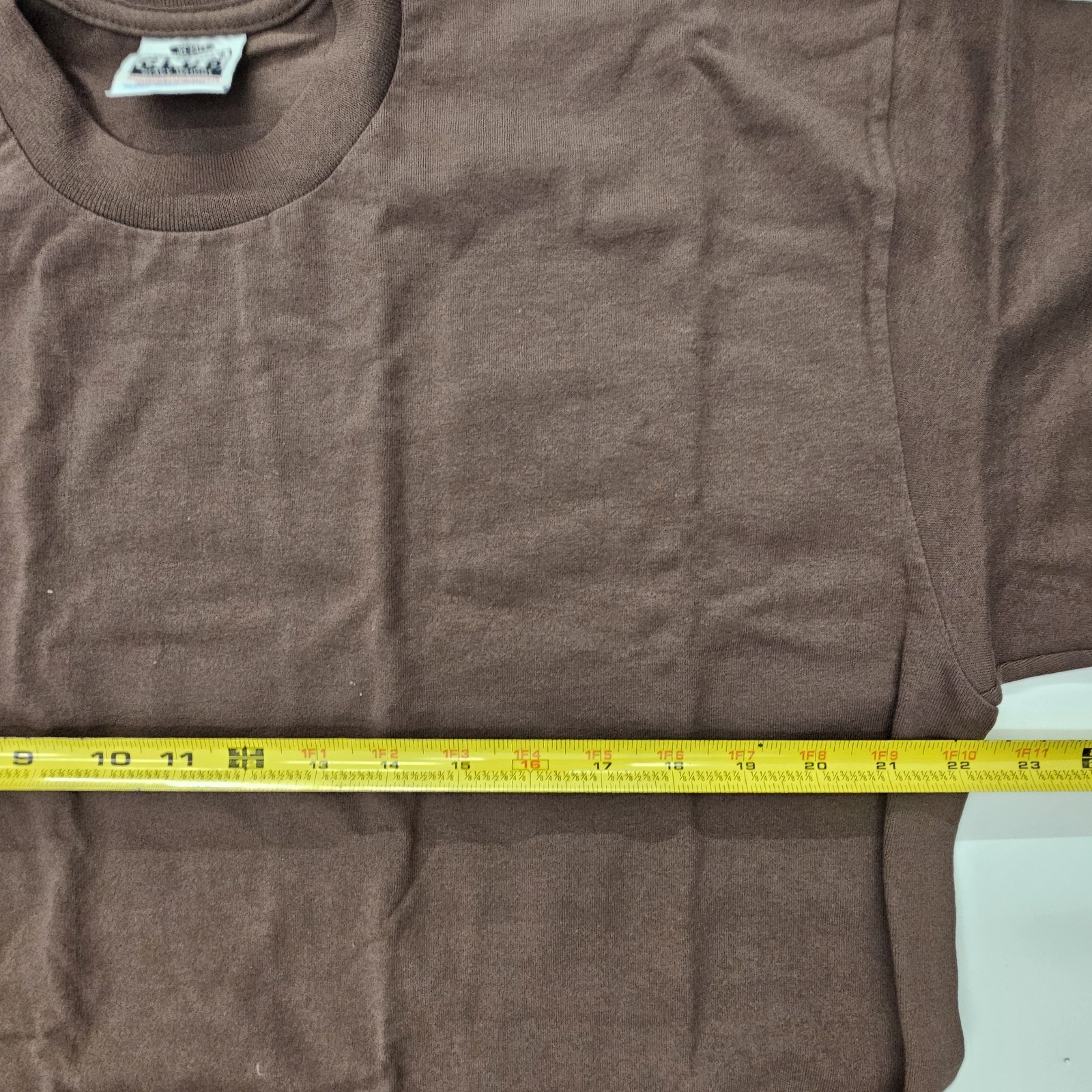 Pro Club Heavyweight Crew Neck T-Shirt XL TALL Brown gallery