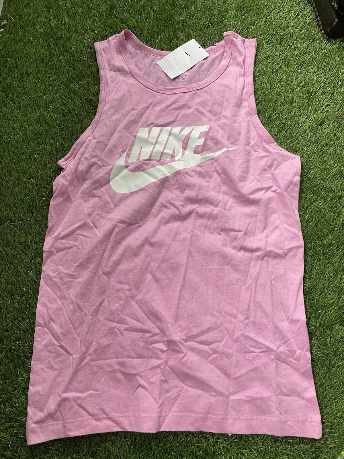 NEW Mens Nike Sportswear Icon Futura Tank Top Size 2XL Pink NWT gallery