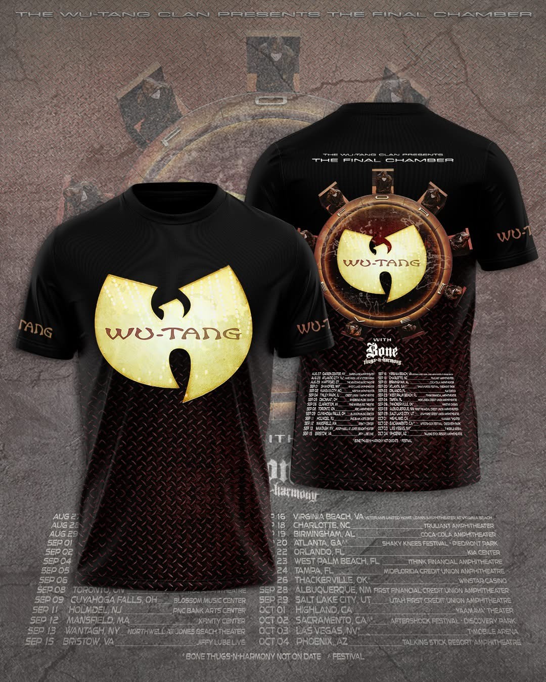 Wu-Tang Clan The Final Chamber World Tour T-Shirt Hip Hop Legend Graphic Tee gallery
